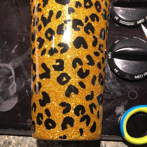Leopard glitter tumbler - Picture 2 of 2